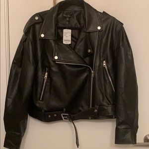 Vegan leather Moto Jacket